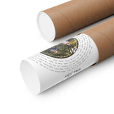 Printify Premium Matte 11x14 Poster - Our Love White - Kelly and Chris 07.23.2023