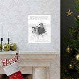 Printify Premium Matte 11x14 Poster - Simple Man 1.3 - Always Keep Moving Forward, Love Mom Nancy