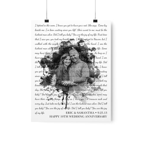 Printify Premium Matte 11x14 Poster - Joy of my Life - Eric & Samantha 9/25/13