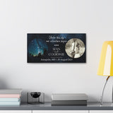 Printify Canvas Gallery Wraps 20x10 - Sean and Courtnie - Under This Sky Our Adventure Began