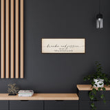 Printify Gallery Canvas Wraps, 36x12 Walnut Frame - Brandon and Jessica 10-01-22 - The Rest of Our Life