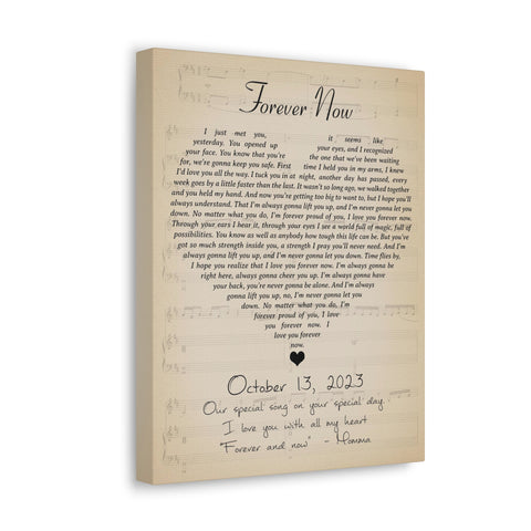 Canvas Gallery Wraps Printify 11x14 - Forever Now October 13, 2023 - Momma