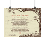 Printify Matte 14x11 Poster - If I Should Fall Behind - Larry and Angela