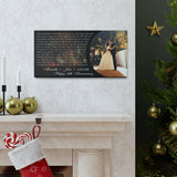 Printify Canvas Gallery Wraps 20x10 - I Only Want To Be With You - Meredith & John - 8.28.1998