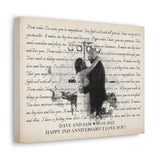 Canvas Printify Wraps 14x11 - Dave and Sam 06.04.2022 - I Love You