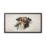 Printify Canvas Frame 20x10 - Something - Alexina & Ryan
