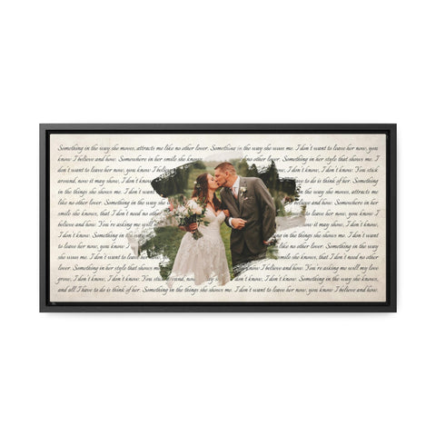 Printify Canvas Frame 20x10 - Something - Alexina & Ryan