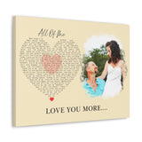 Canvas Printify Wraps 24x18 - All of Me - Love You More....