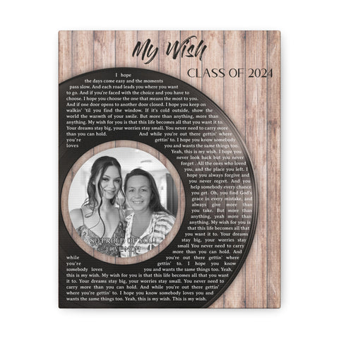 Canvas Printify Wraps 8x10 - MY WISH - CLASS 2024