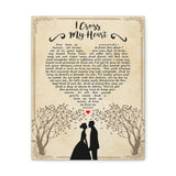 Printify Canvas Gallery Wraps 11x14 - I Cross My Heart - Design 3