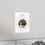 Printify Premium Matte 11x14 Poster - Our Love White - Kelly and Chris 07.23.2023