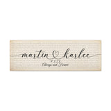 Canvas Printify Wraps 36x12 - Country Love Song - Martin & Karlee 9/3/23