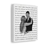 Canvas Printify Wraps 8x10 - Lord, I Need You - Shawn & Rebecca