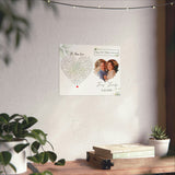 Premium Matte Printify Poster 14x1 - Jennifer & Jerry 9-19-1998 - 25th Wedding