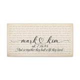 Canvas Printify Wraps 20x10 - Mark & Kim - est. 7.16.94