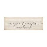 Printify Canvas Gallery Wraps 36x12 - Wayne & Jenifer - And They Lived Happily