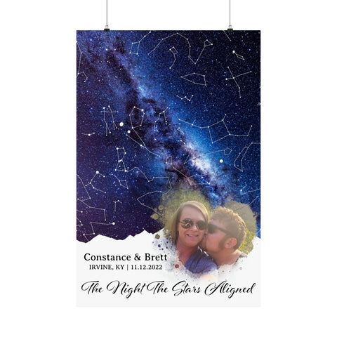 Printify 24x36 Poster Matte - Constance & Brett - The Stars Aligned