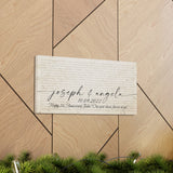 Canvas Gallery Wraps Printify 20x10 - Joseph & Angela 10.09.2022 - 1st Anniversary Babe!