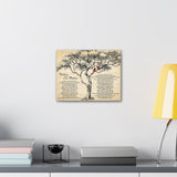Printify Canvas Gallery Wraps 14x11 - Nothing Else Matters - Tree Birds Lyrics (Design 3)