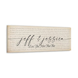 Canvas Printify Wraps 36x12 - It Takes A Woman - Jeff & Jessica