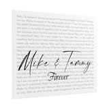 Jondo Poster 11x9 - Mike & Tammy - Forever