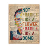 Printify Canvas Gallery Wraps 11x14 - Not Fragile Like A Flower - Design 1