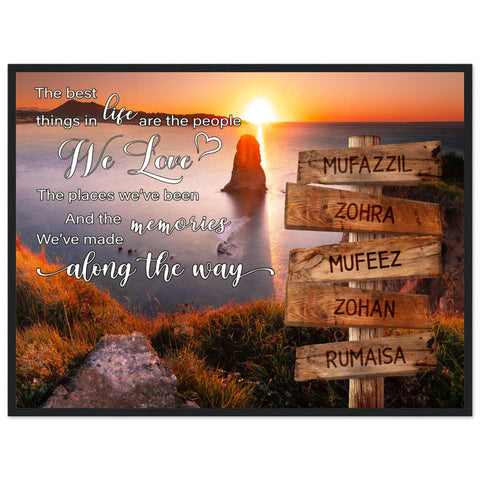 Gelato Black Framed 32x24 - Quote C - MUFAZZIL Street