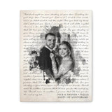 Canvas Gallery Wraps Printify 11x14 - Nick & Amanda 10/22/22 - 1st Anniversary