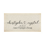 Printify 48x24 Poster - Christopher & Crystal - 10/19/13