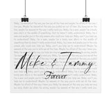 Jondo Poster 11x9 - Mike & Tammy - Forever