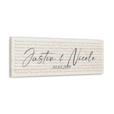 Canvas Printify Wraps 36x12 - Justin & Nicole - 05.04.2019