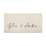 Canvas Gallery Wraps Printify New 20x10 - Tyler & Amber - Tails California