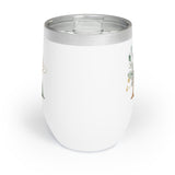 Printify 12oz Wine Tumbler - Adriana A Botanical