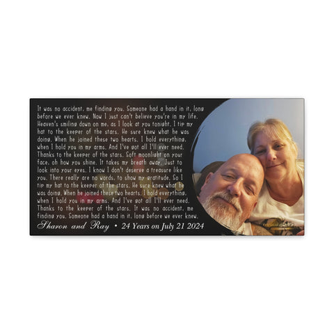 Canvas Printify Wraps 20x10 - Sharon and Ray - 24 Years