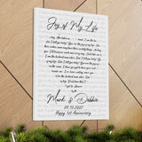 Printify Canvas Gallery Wraps 18x24 - Joy of My Life - Mark & Debbie 09/10/2022