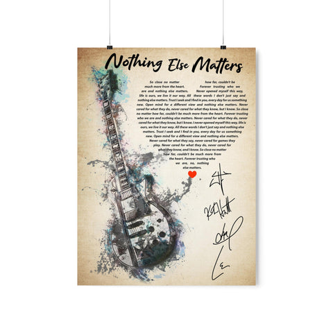 Printify Premium Matte 18x24 Poster - Nothing Else Matters - Design 1