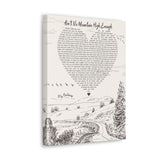 Canvas Gallery Wraps Printify 12x16 - Ain't No Mountain High Enough - My Baloney