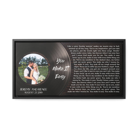 Canvas Printify Frame 20x10 - Jeremy and Renee - August 23 2019