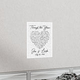 Printify Premium Matte 11x14 Poster - Through The Years - Jim & Linda