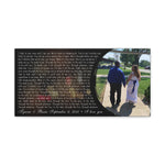 Canvas Gallery Wraps 20x10 Printify - Tyrone & Bessie September 6, 2023 - I Love You