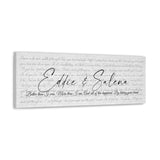 Canvas Printify Wraps 36x12 - Eddie & Salena - Better than I was
