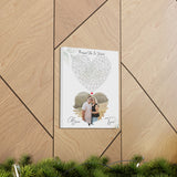 Printify Canvas Gallery Wraps 11x14 - Dressed Up in White - Ben & Tyra 09.30.2023