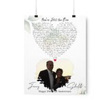 Printify Premium Matte 11x14 Poster - You're Still the One - Happy 24th Year Anniversary Jerry & Shell
