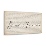 Canvas Gallery Wraps Printify 20x10 - Brandi & Francisco - the end