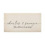 Canvas Wraps Printify 20x10 - Charles & Swoozie - Be My Always