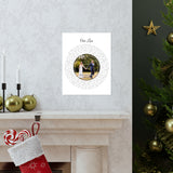 Printify Premium Matte 11x14 Poster - Our Love White - Kelly and Chris 07.23.2023