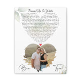 Printify Canvas Gallery Wraps 11x14 - Dressed Up in White - Ben & Tyra 09.30.2023