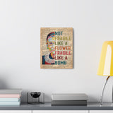 Printify Canvas Gallery Wraps 11x14 - Not Fragile Like A Flower - Design 1