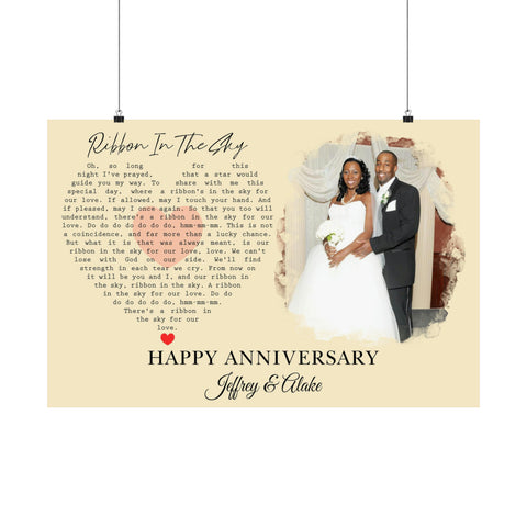 Printify Matte 30x20 Poster - Ribbon In The Sky - Jeffrey & Alake