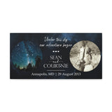 Printify Canvas Gallery Wraps 20x10 - Sean and Courtnie - Under This Sky Our Adventure Began
